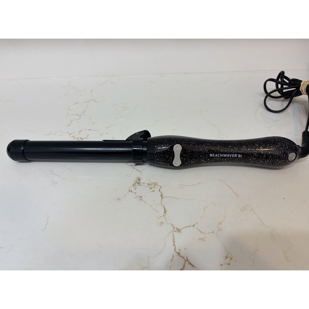 Beachwaver B1 Rotating Curling Iron in Black Glitter Model No. BW16H2
